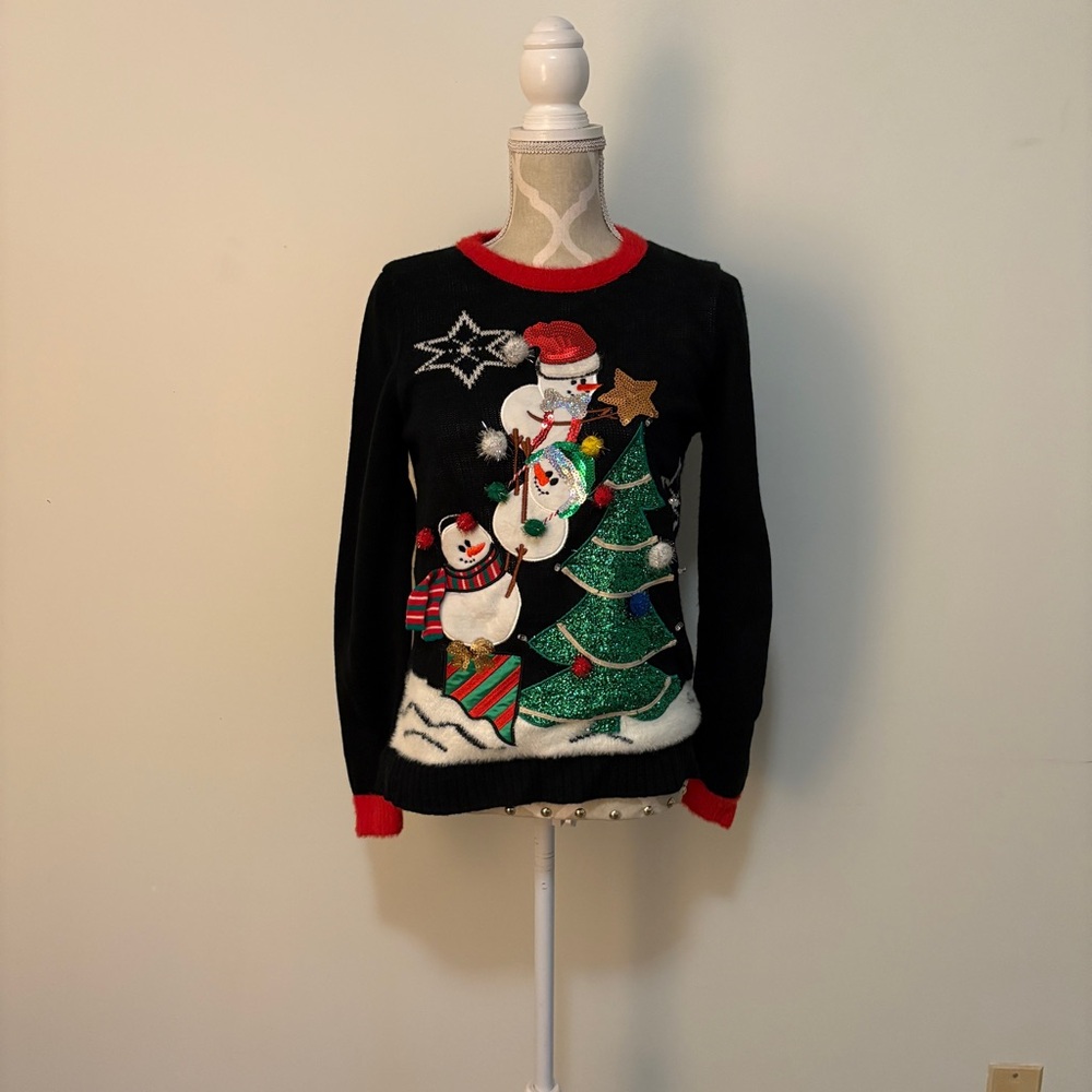 Warehouse One - Light up Snowman Christmas Sweater